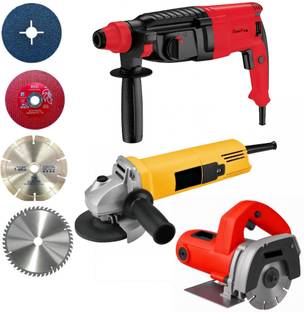 RanPra 26MM HAMMER MACHINE| MARBLE CUTTER MACHINE| ANGLE GRINDER| CUTTING WHEEL 8KG DEMOLITION/ BREAKE...