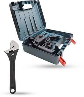 Hillgrove HGCM734M1 All Purpose 20mm Hammer Impact Drill Machine Forward/Reverse Rotation with 3 Bits ...