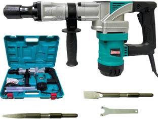 DUMDAAR 1500W Electric Demolition Hammer, (Green) 7kg, 360° Rotating 1500W Electric Demolition Hammer,...