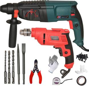 Digital Craft Powerful Drill Machine with 100% Copper Winding Durable Hand Tool 26MM Hammer, 10MM Dril...