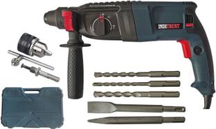 Inditrust WITH 6 MONTHS WARRANTY 100% Copper Winding BLUE Electric Reversible Machine With 3Pc SDS Bit...