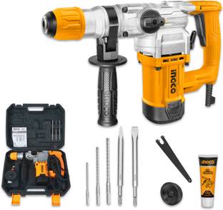 INGCO SDS Plus Chuck System | 3800bpm | 4.5J with 3 Drills 2 Chisels | Rotary hammer Rotary Hammer Drill