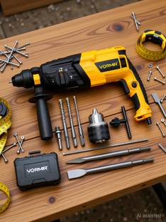 VORMIR VORMIR Rotary Hammer Drill VR RH26-26, Copper Armature, 900RPM, Speed 4000/min, SDS Plus, 26MM,...