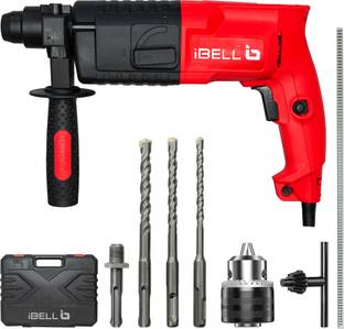 iBELL Rotary Hammer Drill RH20-23, Copper Armature, Impact Rate 3900/min,Energy 1.5 J, SDS ,850RPM Rot...