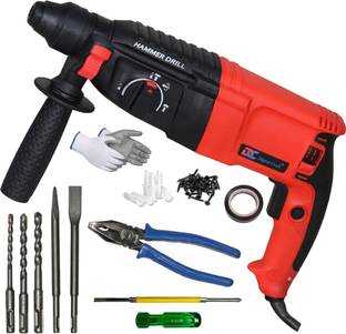 Digital Craft Powerful Copper Winding Drill Set with Multi-Purpose Hand Tools 26mm Hammer Drilling Mac...