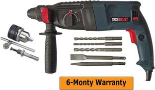 Qualigen WITH 6 MONTHS WARRANTY 1200W 26mm 2-26 DRE with 3 SDS Bits,2 Chisel,1 Depth Gauge, 13mm drill...