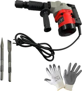 Hillgrove 100% Copper Winding HGCM1054M2 17mm Demolition Machine with Safety Gloves and 2 Bits for Bre...
