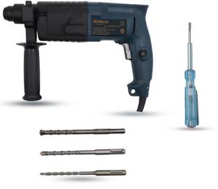 Walkers WKCB328M1 All Purpose 20mm Hammer Impact Drill Machine Forward/Reverse Rotation with 3 Bits fo...