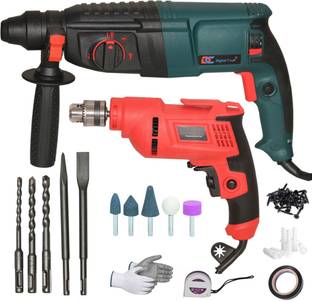 Digital Craft Powerful Drill Machine with 100% Copper Winding Durable Hand Tool 26MM Hammer, 10MM Dril...