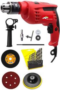 Mamodiaz Redhorse RH-368 13MM Heavy duty & 13pc hss dril Bit With Iron Cuting & Polishing pad & Comple...