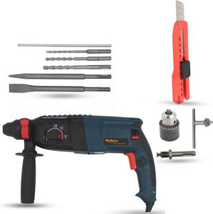 Walkers WKCB370M1 26mm Hammer Impact Drill Machine Forward/Reverse Rotation with 5Pcs SDS Plus Bits fo...