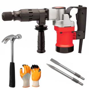 RanPra 5KG DEMOLITION BREAKER MACHINE WITH SAFETY GLOVES & CLAW HAMMER RHC-358 7 KG DEMOLITION/BREAKER MACHINE HEAVY DUTY Hammer Drill