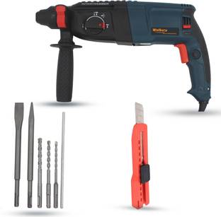 Walkers WKCB357M1 26mm Hammer Impact Drill Machine Forward/Reverse Rotation with 5Pcs SDS Plus Bits fo...