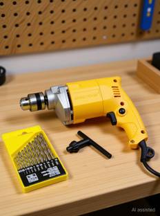 Mamodiaz Divine Power DED-2310 Heavy Duty Drill Machine With HSS bit Impact Driver