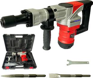 Inditrust 7kg Electric Demolition Hammer, 1500W, 360° Rotating Handle, with Anti vibration control han...