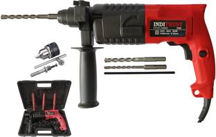 Inditrust 6-Month Warranty Heavy duty 900w hammer drill machine 20mm Left/Right Rotation, 3pc Bit Rota...
