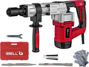 iBELL Demolition Hammer DH20-30, 17mm HEX Chuck, Anti Vibration Handle, 6.2Kg, Impact 3700/min, Energy 16 J, Demolition Hammer Drill