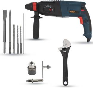 Walkers WKCB371M1 26mm Hammer Impact Drill Machine Forward/Reverse Rotation with 5Pcs SDS Plus Bits fo...