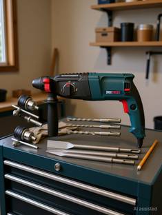 Inditrust 1250W WITH 6 MONTHS WARRANTY 100% Copper Winding DRILL CHUCK ADAPTOR and 13mm drill chuck & ...