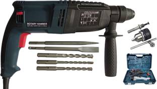 DUMDAAR 1250W DM26 Reversible Rotary Hammer drill machine 5pc bit & 3 Operation mode power drill Rotar...