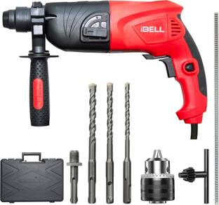 iBELL Rotary Hammer Drill, 850 RPM, Impact Energy 1.5J, RH20-25,SDS Plus,500W,20MM Rotary Hammer Drill