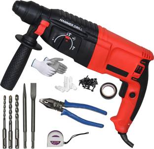 Digital Craft Powerful Copper Winding Drill Set with Multi-Purpose Hand Tools 26mm Hammer Drilling Mac...