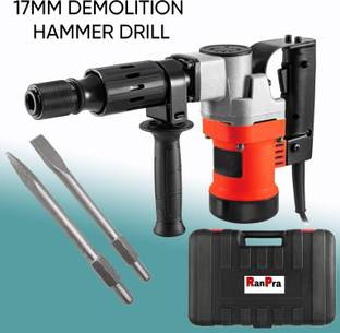 RanPra 2900Rpm Demolition Hammer 5kg 17mm Demolition Concrete Breaker Drill Machine With 100% Copper W...
