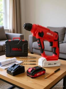 iBELL CH20-10 20V Cordless Rotary Hammer Drill,One Power Series, 2 Mode SDS Plus Drill with Variable S...