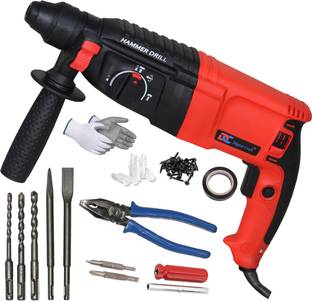 Digital Craft Powerful Copper Winding Drill Set with Multi-Purpose Hand Tools 26mm Hammer Drilling Mac...