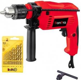 RanPra 13MM DRILL MACHINE ( 100% COPPER WINDING ) WITH 13PCS DRILL BIT SET FOR DRILLING Hammer Drill