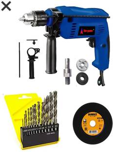 Mamodiaz EonPower EP-ED-13B (13MM) Machine Heavy Duty and 13pc HSS drill Bit With Iron Cutting & Compl...