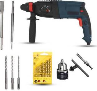RanPra 26MM HAMMER DRILL MACHINE WITH 13PCS DRILL BIT SET & 13MM DRILL CHCUK AND SDS | Rotary Hammer D...