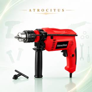 Atrocitus Hammer Drill (13 mm Chuck Size, 650 W) ATR58_13MM_DM_Red_DRILL MACHINE ( 100% COPPER WINDING...