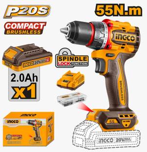 INGCO Compact Brushless Cordless Dril CDLI205582 Rotary Hammer Drill