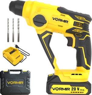 iBELL VORMIR VR CH21-10 Cordless Rotary Hammer Drill with 2.0Ah Li-Ion Battery, SDS-Plus Chuck, 1.2J I...