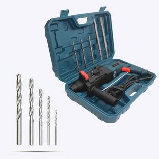 Walkers WKCB122M1 All Purpose 26mm Hammer Impact Drill Machine Forward/Reverse Rotaion with 5Pcs HSS D...
