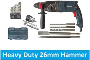 Sauran 26mm Rotary Hammer With Chuck,Adoptar,HSS (HEM55) Rotary Hammer Drill