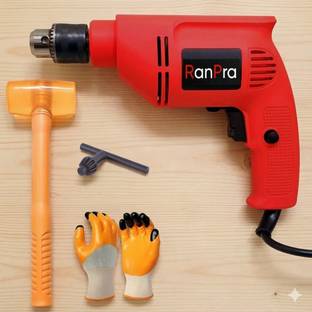 RanPra Reversible 10mm Impact Drill Kit with Professional Grade Rubber Hammer | Impact Driver