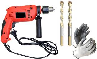 Gadariya King 13mm Reverse Rotation 900w Drill machine 2 pcs 6mm ceramic bit gloves Impact Driver