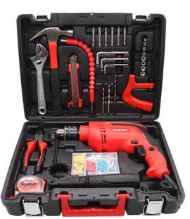FOSTER FK-3513 Professional Power and Hand Tool kit | 130 tool Impact Drill Machine Kit FK-3513 Pro Impact Driver