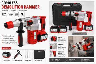 SUPPLYTAP Cordless Hammer Drill Cordless Demolition Hammer & Hammer Drill Rotary Hammer Drill