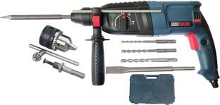 Inditrust 1250W 13mm drill chuck with adapter and GC-RH 26MM Rotary Hammer Drill (26 mm Chuck Size, 10...