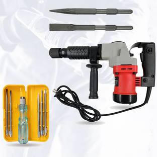 Hillgrove HGCM880M1 Demolition Chisel+Hammer HGCM880 Concrete Breaker Drill Machine with 2 Bits for Br...