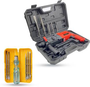 Walkers WKCB380M1 26mm Hammer Impact Drill Machine Forward/Reverse Rotation with 5Pcs SDS Plus Bits fo...