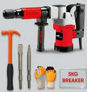 RanPra 5KG BREAKER HAMMER MACHINE | 5KG DEMOLITION HAMMER MACHINE 100% copper winding 26 mm hammer dri...