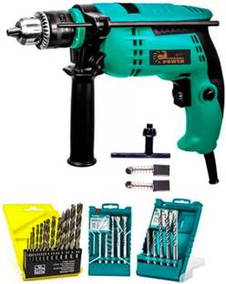 Mamodiaz Eternal Power(750W) DRILL MACHINE HEAVY DUTY Mansory Bit & 13pc hss drill Bit Hammer Drill Ha...