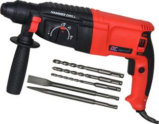 Digital Craft 26mm Rotary Hammer Drill Machine 1600W SDS Plus 5 Function Corded Tool with Vibration Co...