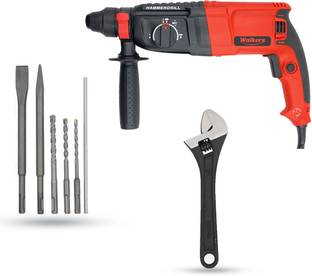 Walkers WKCB385M1 26mm Hammer Impact Drill Machine Forward/Reverse Rotation with 5Pcs SDS Plus Bits fo...