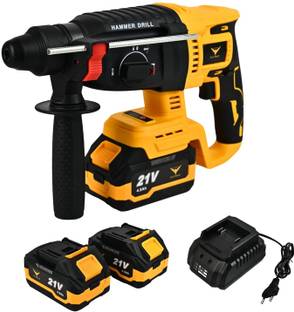 MPT FX-CRH-21V CORDLESS BRUSHLESS HAMMER DRILL 21V LI-ION BATTERY & CHARGER,3 TYPES OF MODES Hammer Dr...