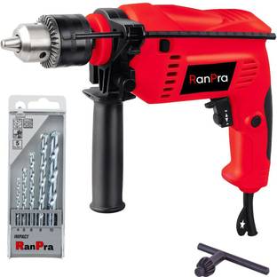 RanPra 13MM DRILL MACHINE WITH COPPER ARMATURE AND 2 MODE SELECTOR, VARIABLE SPEED , REVERSE ROTATION ...
